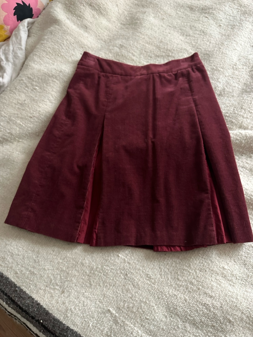 Ulla Johnson Wine Red A-Line Skirt